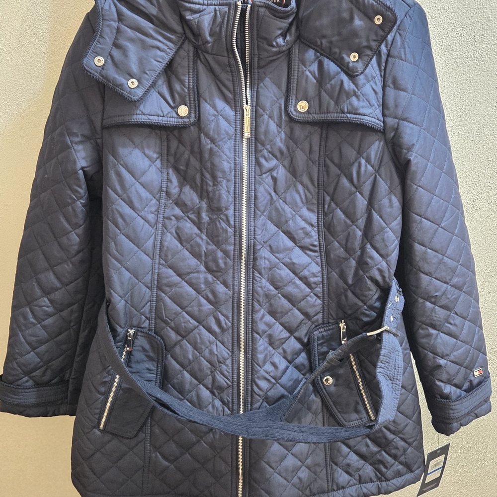 Tommy Hilfiger Navy Quilted Jacket